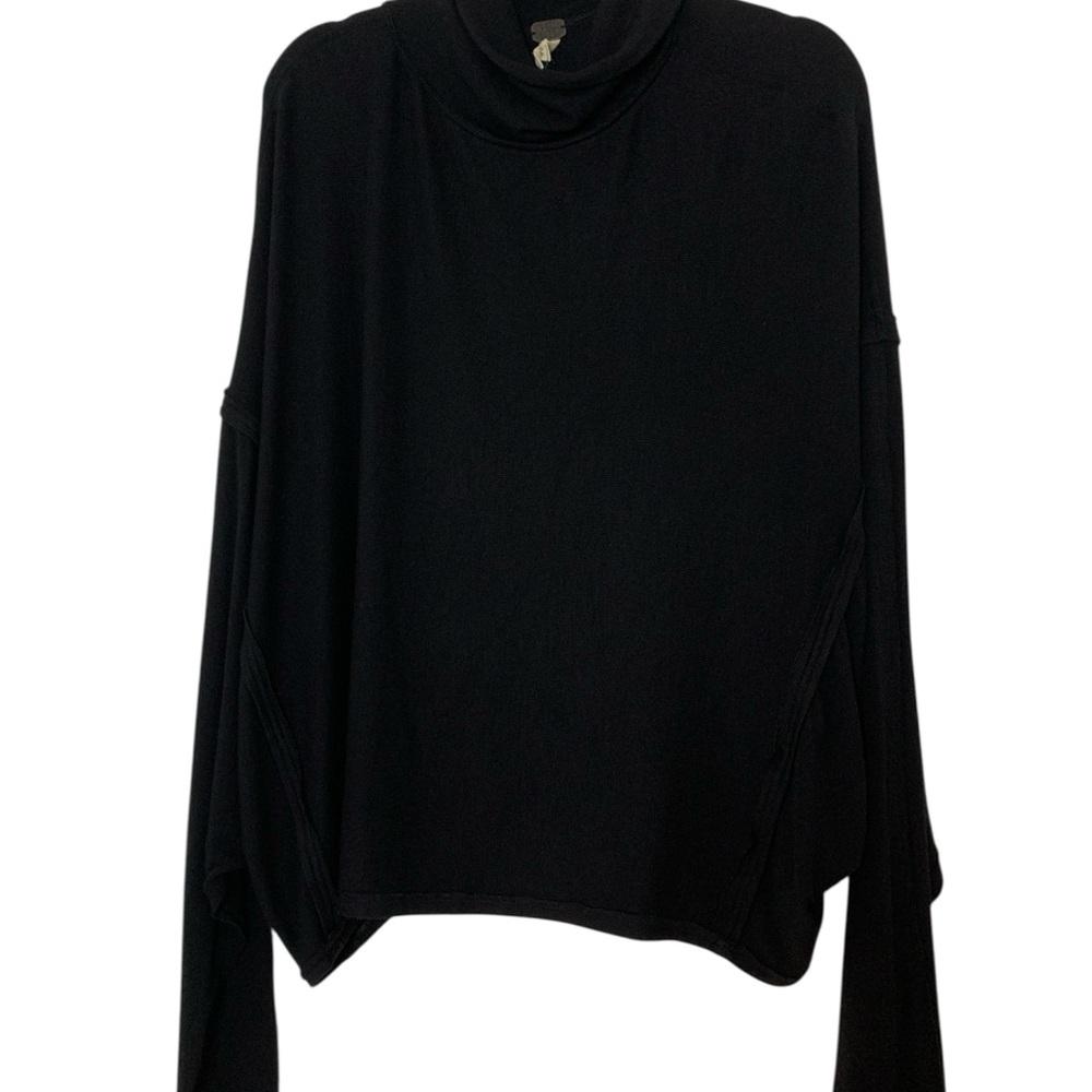 We The Free Black Oversized Turtle Neck Long Sleeve Top Size Medium